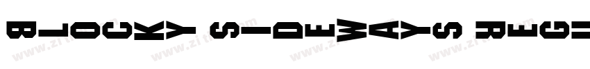 Blocky Sideways Regu字体转换